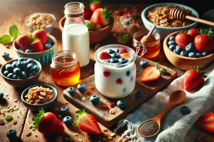 Receita Fitness iogurte caseiro