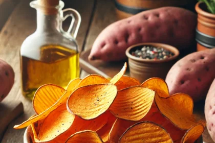 Receita Fitness Chips de Batata-Doce com Páprica