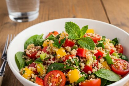 Receita Fitness Salada de Quinoa