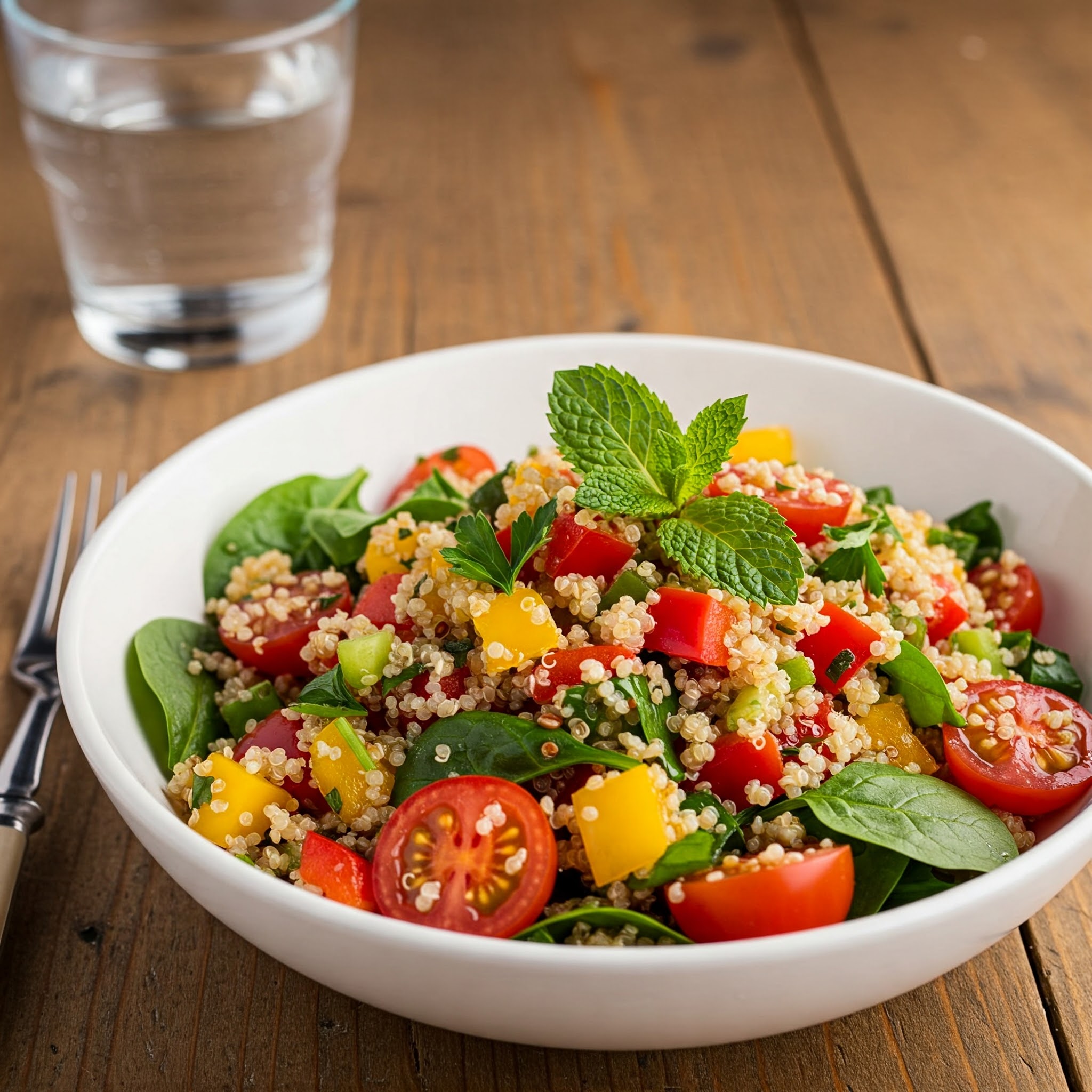 Receita Fitness Salada de Quinoa