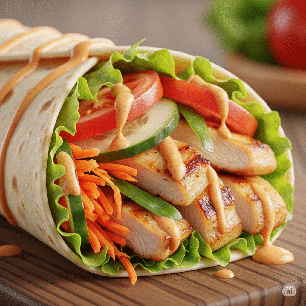 Receita Wrap de Frango com Whey Protein: O Segredo do Chef para o Sabor e a Força!