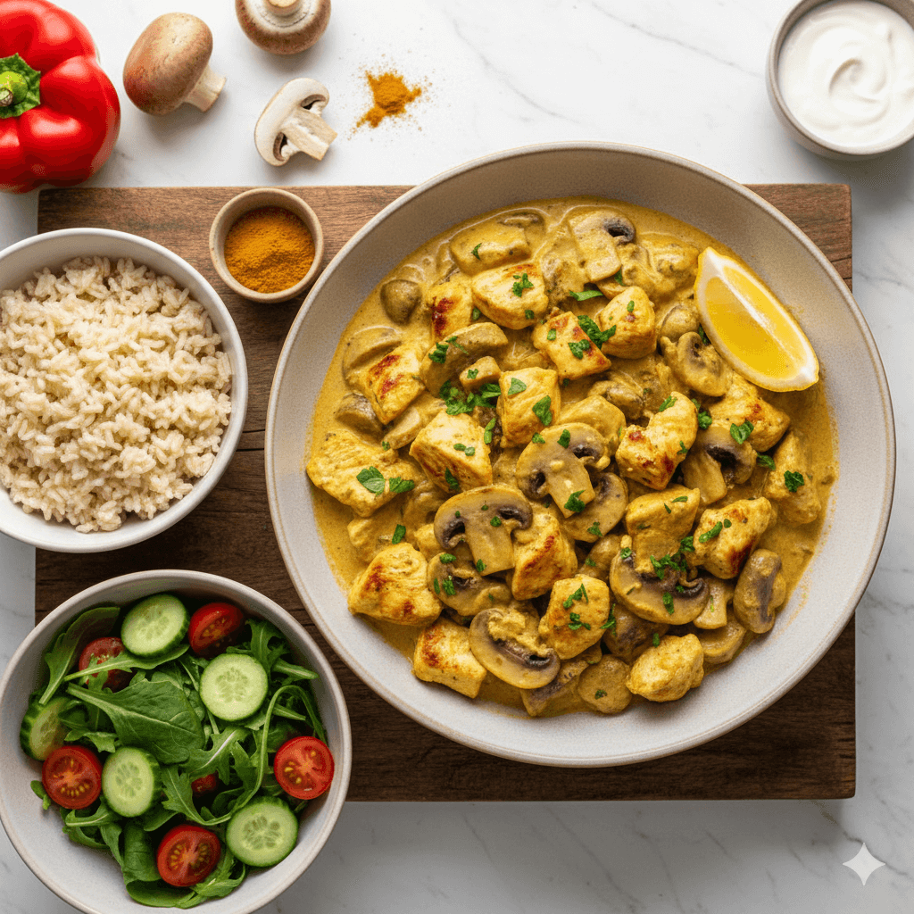 Strogonoff de frango light