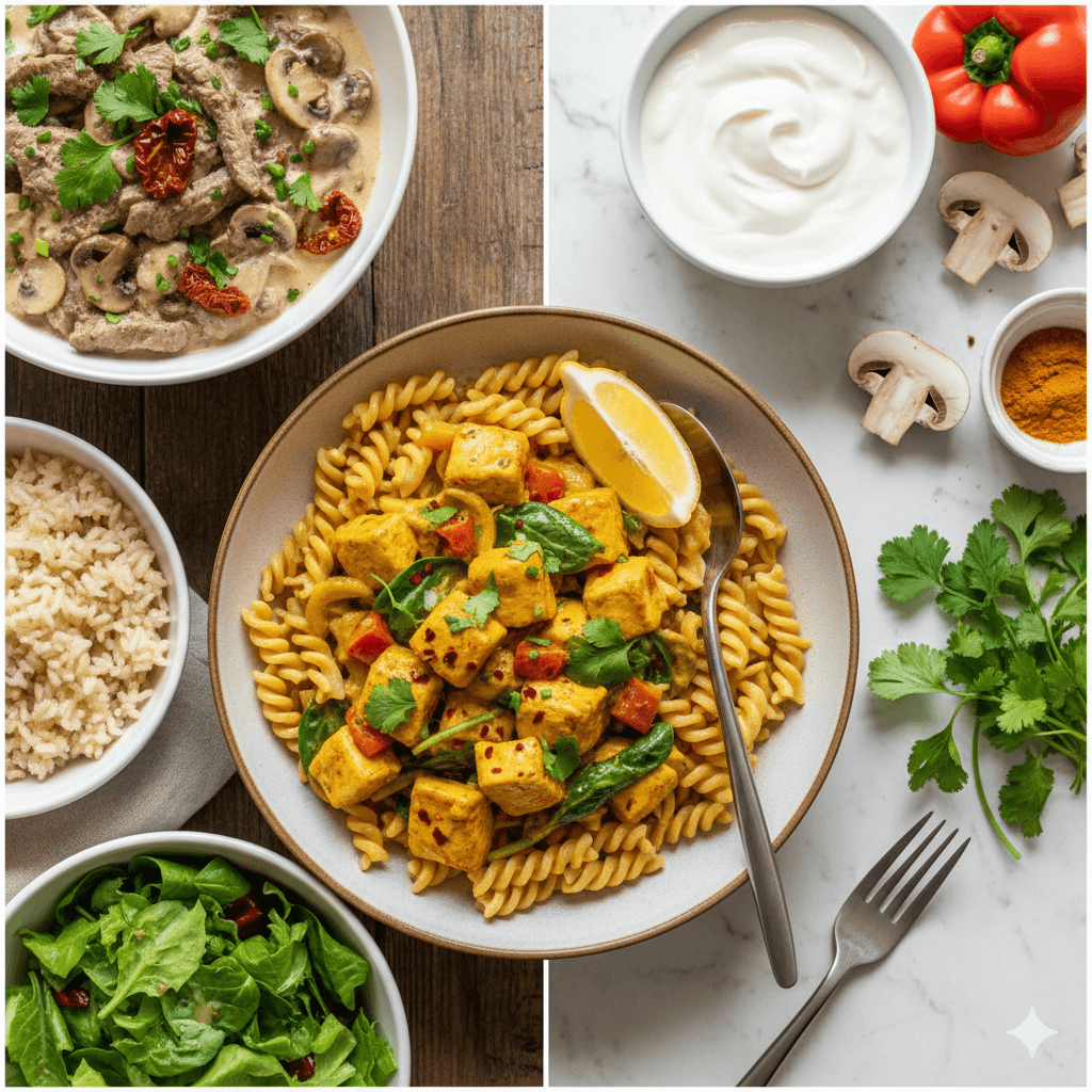 Strogonoff de frango light