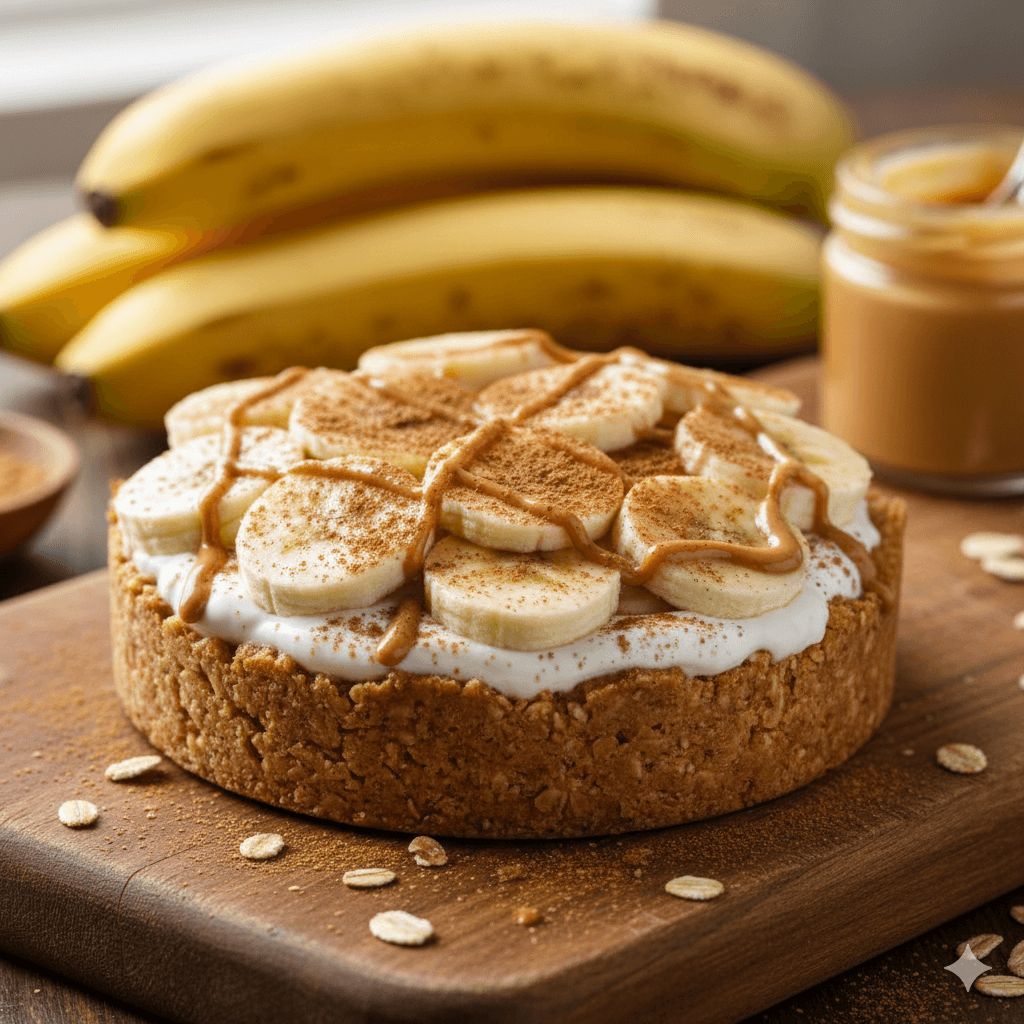 Torta Doce Fitness: "Banoffee" Saudável